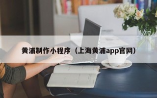 大庆黄浦制作小程序（上海黄浦app官网）