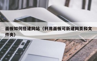 大庆面板如何搭建网站（利用面板可新建网页和文件夹）